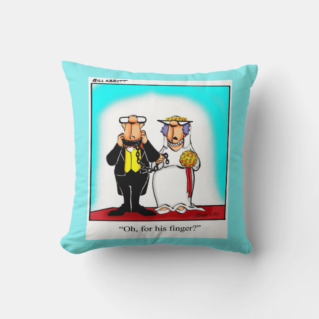 Regalo de almohada de humor boda (Anverso)