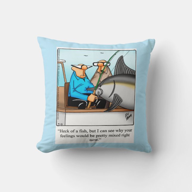 Regalo de almohada de humor de pesca (Anverso)