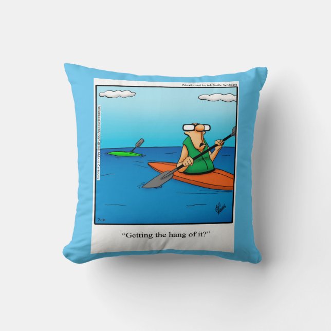 Regalo de almohada del Humor del Kayak (Anverso)