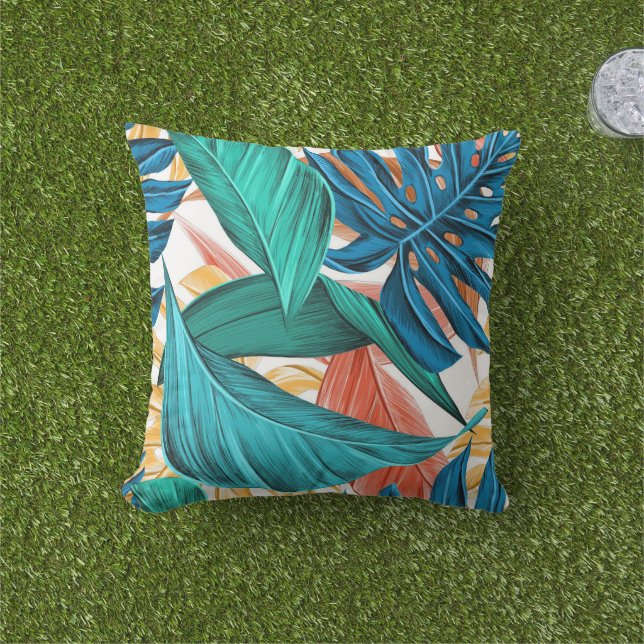 regalo de almohadas tropicales al aire libre artís (Césped)
