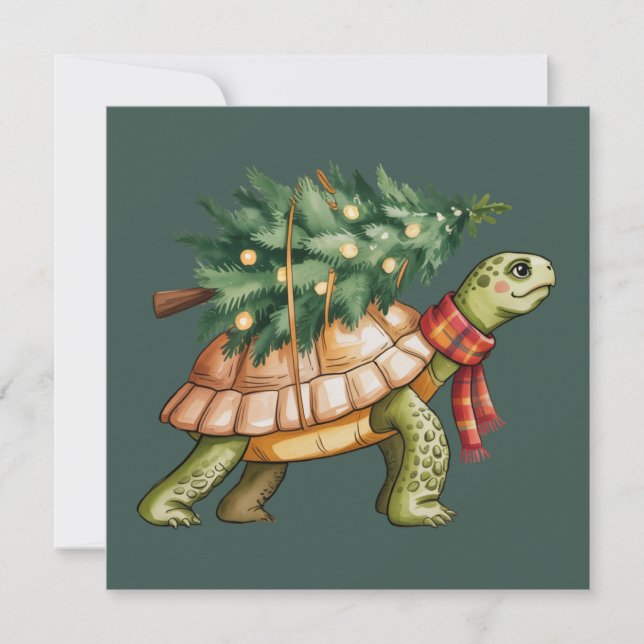 Regalo de amante de tortugas marinas de Navidad Ár (Anverso)