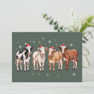 Regalo de amante de vaca de Navidad Granja diverti