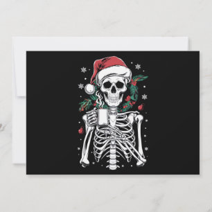 Regalo de amante del café de Navidad esqueleto mue