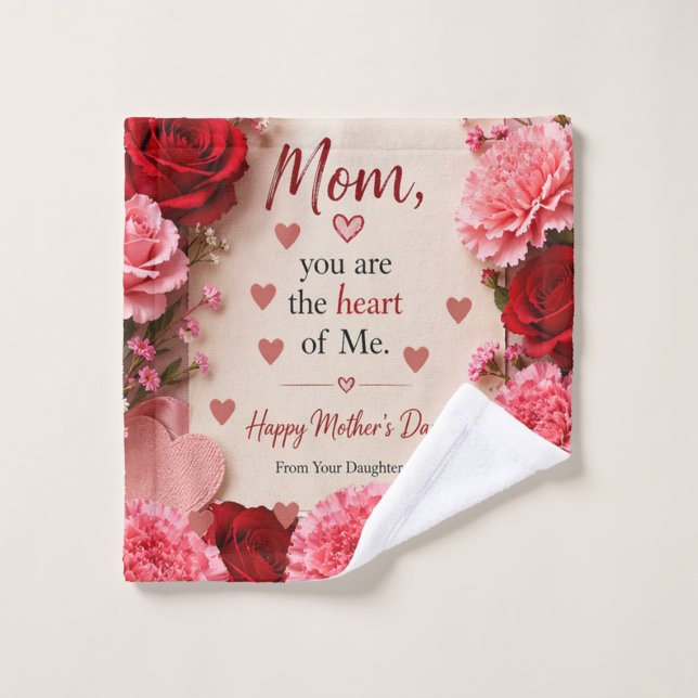 REGALO DE AMOR PARA EL DÍA DE LA MADRE  (Toallita)