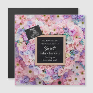 Regalo de anuncio de embarazo Corazón Floral Paste