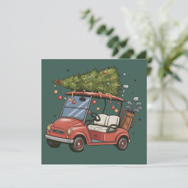 Regalo de árbol de Navidad para carrito de golf pa (Anverso de pie)