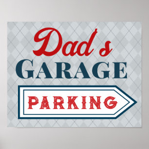 Regalo de arte de garage de señal de estacionamien