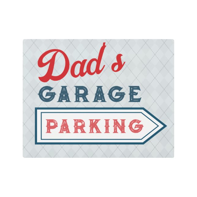 Regalo de arte de garaje del Rótulo de estacionami (Anverso)