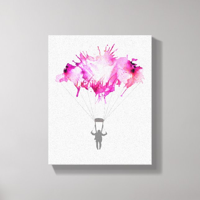 Regalo de arte de paracaidismo en paracaídas (Anverso)
