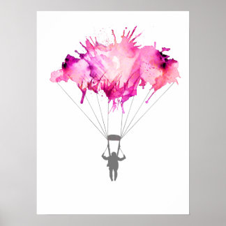 Regalo de arte de paracaidismo en paracaídas