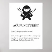 Regalo de arte de pared para acupunturista | Aguja