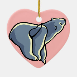 Regalo de arte del oso polar ornamento del oso per