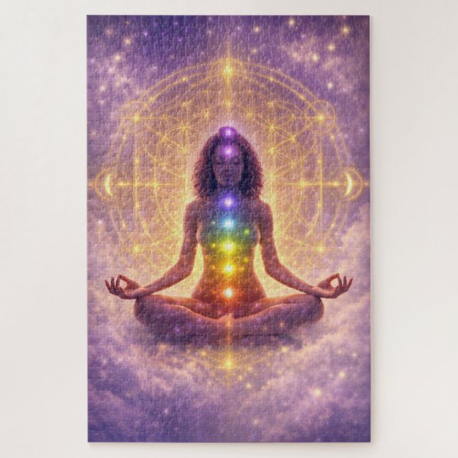 Regalo de Arte Espiritual Rompecabezas de Meditaci (Vertical)