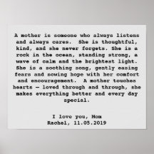 Regalo de arte mural personalizado para mamá con p