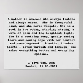 Regalo de arte mural personalizado para mamá con p