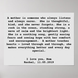 Regalo de arte mural personalizado para mamá con p