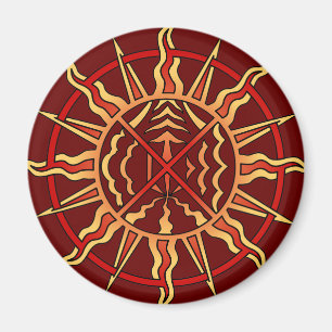 Regalo de arte nativo espiritual de los imanes de 