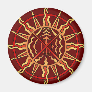 Regalo de arte nativo espiritual de los imanes de 