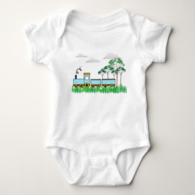 Regalo de Baby Shower - camisetas - trenecito para (Anverso)