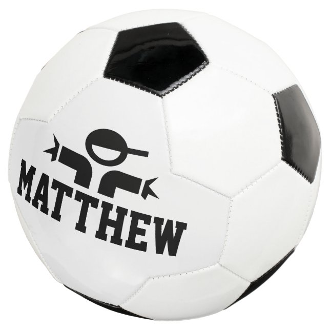 Regalo de balón de fútbol personalizado con el nom (Tres cuartos)