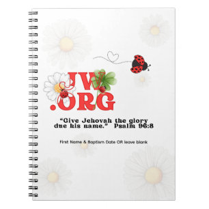 Regalo de bautismo JW Keepsake - Cuaderno para ell