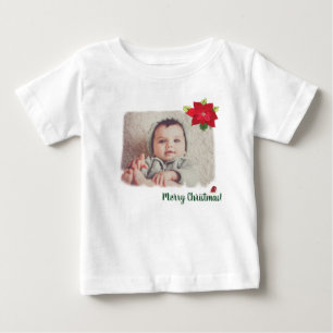 Regalo de bebé de camiseta de Navidad personalizad