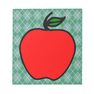 Regalo de Bloc de notas de la Escuela de Apple Roj