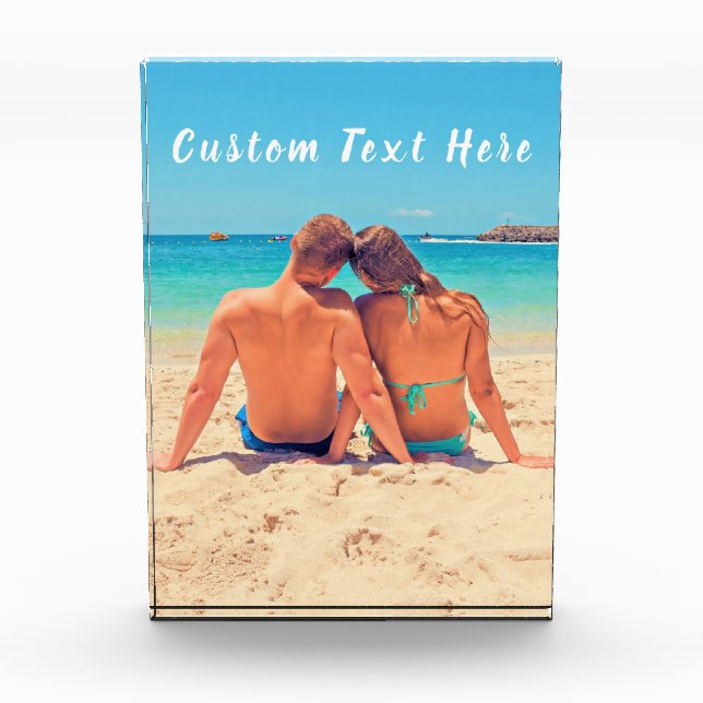 Regalo de bloque de foto personalizado con tus fot (Anverso)