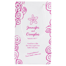 regalo de boda bolsa de regalo rosa de pez estrell