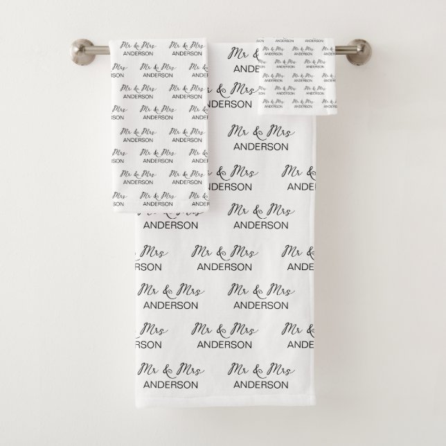 regalo de boda Mr. and Mrs personalized newlyweds  (In situ)
