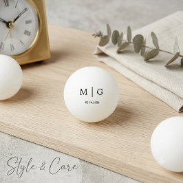 Regalo de bola de ping pong personalizada con mono