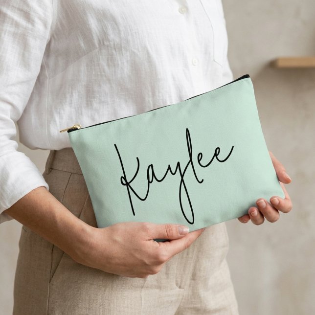 Regalo de bolsa de cumpleaños con nombre personali (bridal party gift idea pouch, personalized mom gift pouch, birthday gift pouch for her mom)