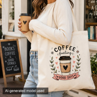 Regalo de bolsa tote diaria para amante del café l