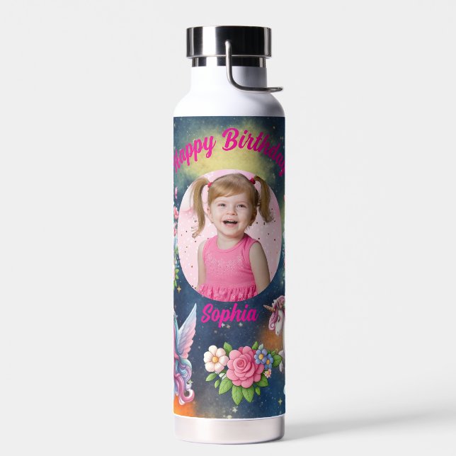 Regalo de Botella de Agua de Cumpleaños con Foto d (Izquierdo)