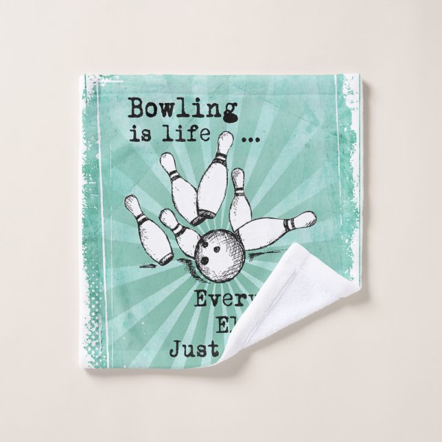 Regalo de Bowling Lover, regalo del jugador de Bow (Toallita)