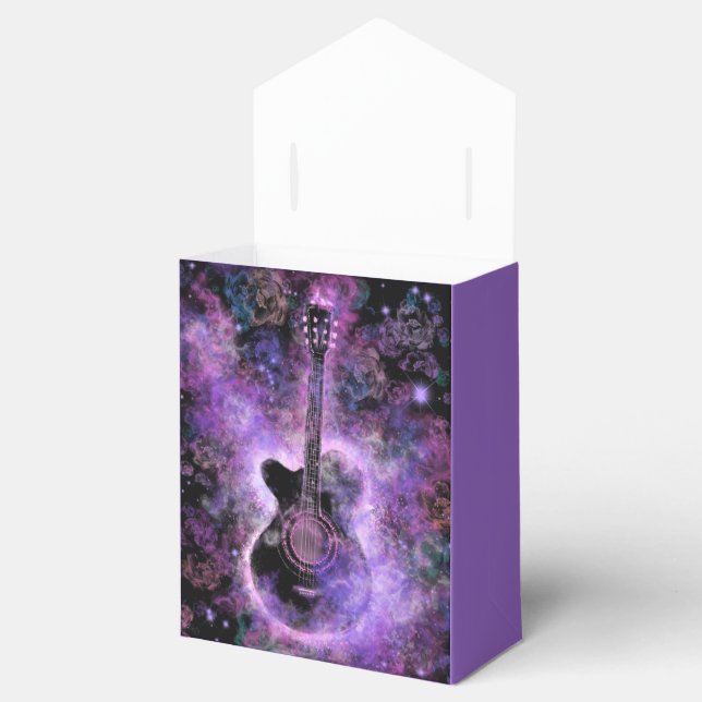 Regalo de caja de favores de música de guitarra (Abierto)