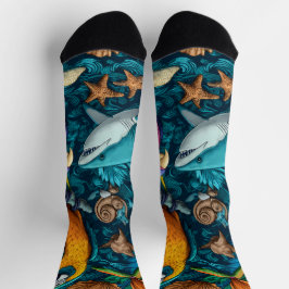Regalo de calcetines de tripulación de animales ve
