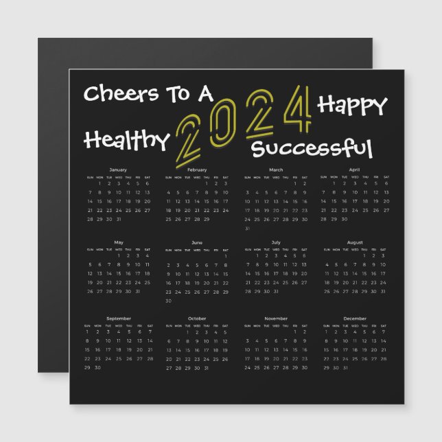 Regalo de calendario de negocios de la familia Squ (Anverso/Reverso)