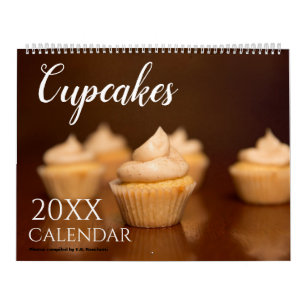 Regalo de calendario de pared temático de Cupcake