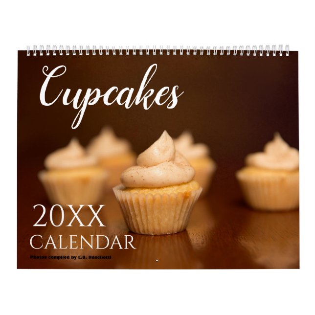 Regalo de calendario de pared temático de Cupcake  (Tapa)