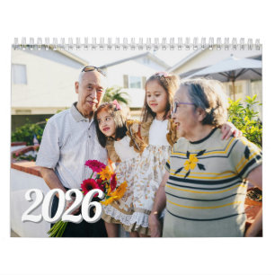 Regalo de calendario fotográfico personalizado par