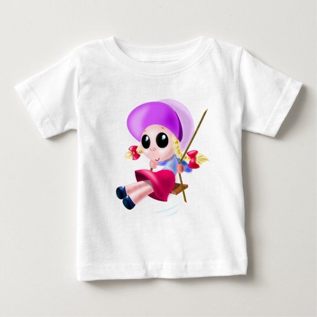 Regalo de camiseta de bebé Chica de swing (Anverso)