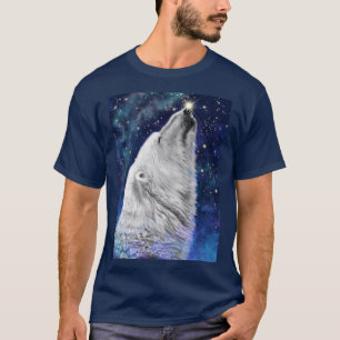 Regalo de camiseta de la noche del oso polar