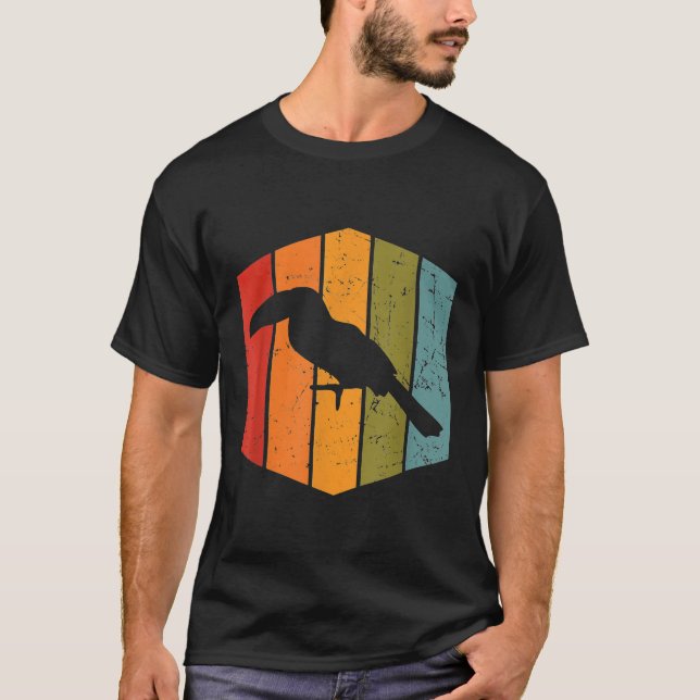 Regalo de camiseta de loro de época para retro de  (Anverso)