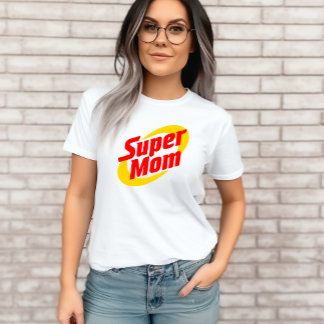 Regalo de camiseta de supermamá para mamá