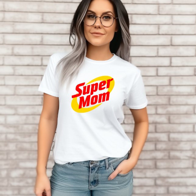 Regalo de camiseta de supermamá para mamá (Subido por el creador)
