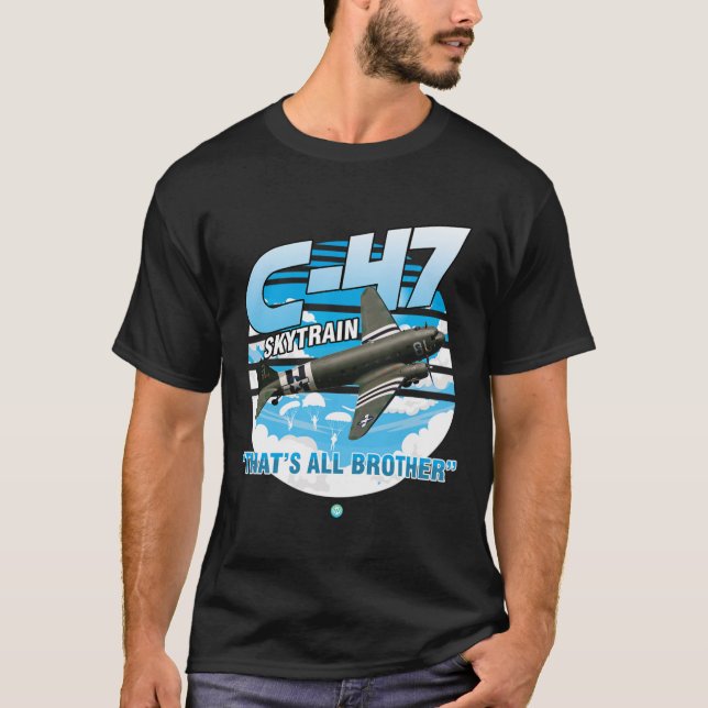 Regalo de camiseta del avión C-47 Skytrain WII (Anverso)