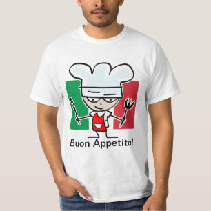 Regalo de camiseta para cocineros de chefs italian