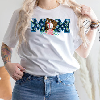 Regalo De Camiseta Para Mamá, Camiseta De Béisbol