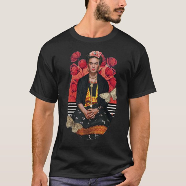 Regalo De Camisetas Del Pop Art Frida Kahlo Para C (Anverso)